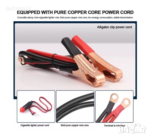 Инвертор преобразувател на напрежение с цифров дисплей от 12V на 220V 1000W, снимка 7 - Аксесоари и консумативи - 52519926