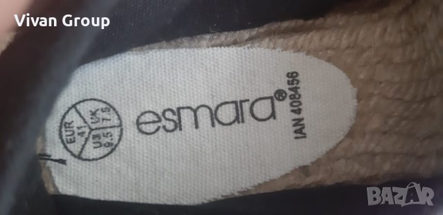 НОВО Esmara Дамски Еспадрили размер 41, снимка 5 - Дамски ежедневни обувки - 42024709