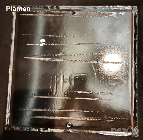 НЕПОСТАВЯНА ЕМАЙЛИРАНА ТАБЕЛА ТАБЕЛКА ОТ СОЦА ЗНАК, снимка 2 - Антикварни и старинни предмети - 53597471