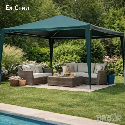 Просторна градинска шатра - стабилна конструкция и водоустойчива рамка, снимка 7 - Други - 53861502