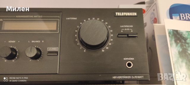 Усилвател Telefunken ha 870, снимка 2 - Ресийвъри, усилватели, смесителни пултове - 40125219