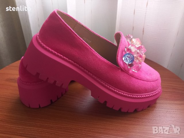 Нови дамски обувки цикламено розово, снимка 2 - Дамски елегантни обувки - 44302519