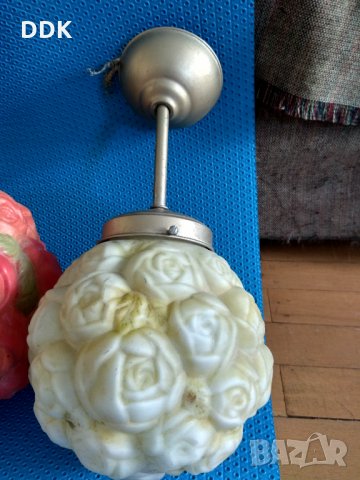 Лампи за таван РОЗИ от 1954 година,УНИКАТ!, снимка 4 - Лампи за таван - 35701480