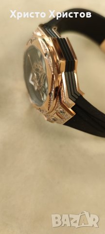  Мъжки луксозен часовник Hublot Big Bang Sang Bleu Diamonds, снимка 3 - Мъжки - 41704356