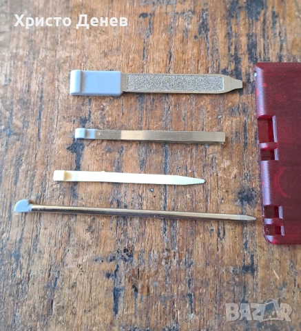 козметичен комплект 10 инструмента швейцарски с нож за писма червен, снимка 6 - Продукти за маникюр - 53803155