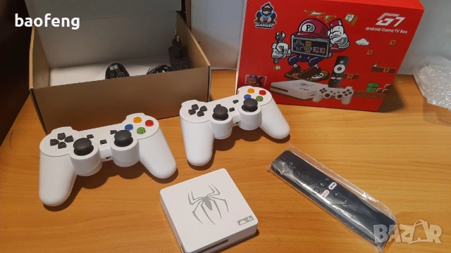% Нов G7 Gaming TV Box 4GB Ram , 128gb Android 16 и 14  40,000 игри 15000 каналаИгрова конзола, снимка 4 - PlayStation конзоли - 53524477