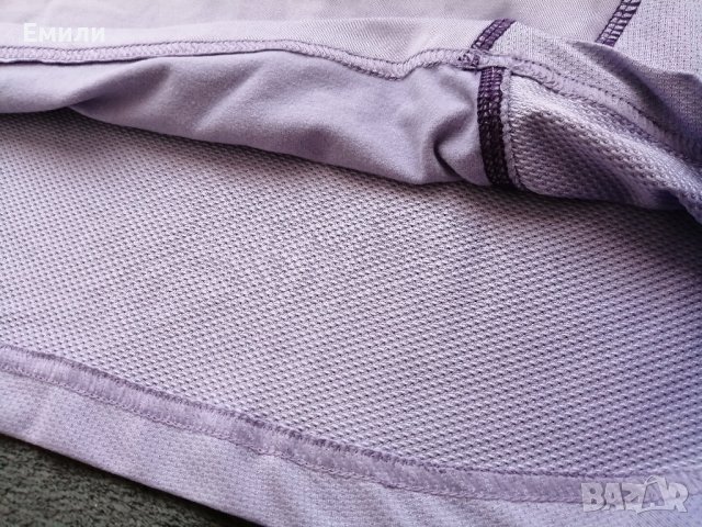 Active Touch лилава дамска спортна блуза с поло, цип, джоб отзад и дупки за палци р-р L, снимка 7 - Спортни екипи - 41518369