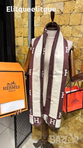 шалове 100% Кашмир 2 лица hermes
