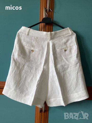 Запазен!MassimoDutti и Guess, сет - панталони100%лен и фин памук блуза, снимка 12 - Къси панталони и бермуди - 41100200