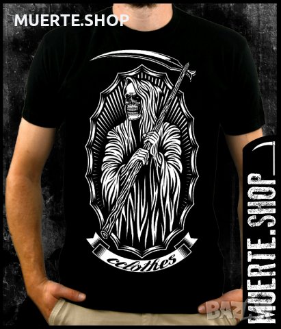 Черна тениска с щампа GRIM REAPER