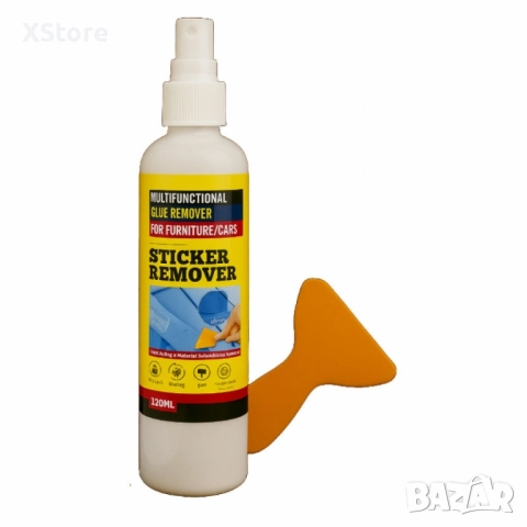 Премахващ спрей за стикери и лепила с инструмент за стъргане – 120мл, снимка 3 - Други инструменти - 51001055