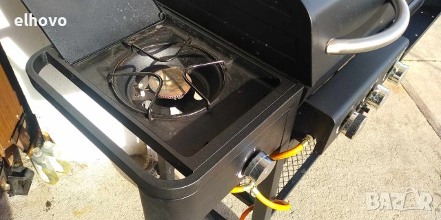 Барбекю комбинирано-газ и въглища, снимка 3 - Барбекюта - 44179781