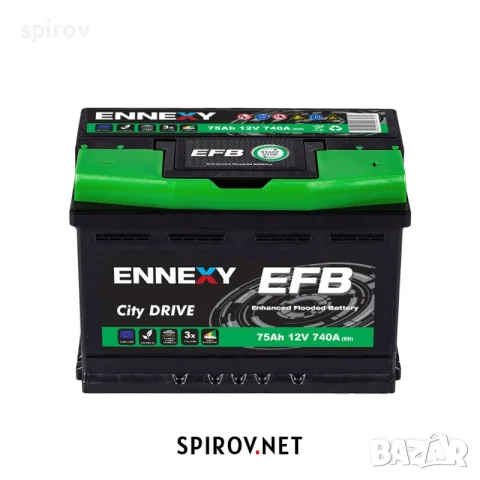 Акумулатор Ennexy EFB 12V 75AH 740A