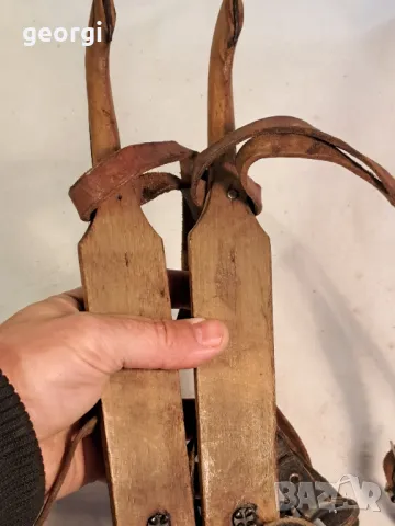 ретро скандинавски кънки за лед  22/6, снимка 4 - Антикварни и старинни предмети - 49251806