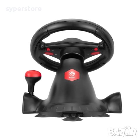 Волан с педали за компютър и игри Геймърски Marvo GT903 С Вибрация Racing Wheel + 2 pedals, снимка 4 - Други игри и конзоли - 40765329