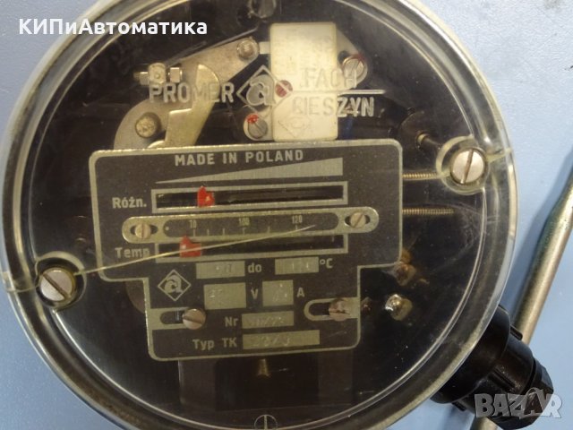 термоконтролер PROMER TK22/3 +70/+120°C 220V, снимка 2 - Резервни части за машини - 35874300