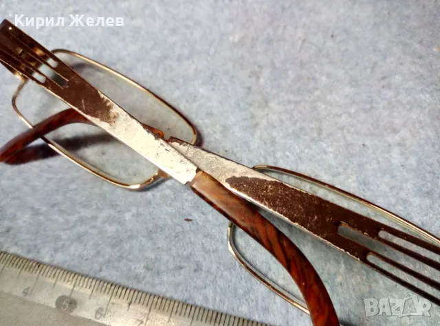 СТАРИ ДИОПТРИЧНИ ХЕЛИОМАТИК ОЧИЛА с ПОЗЛАТА по РАМКАТА и НУЖДА от ЛЕК РЕМОНТ 47700, снимка 8 - Слънчеви и диоптрични очила - 47540400