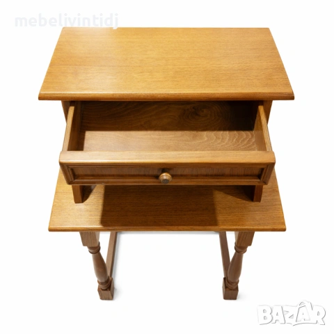 Стилна помощна масичка / нощно шкафче, снимка 2 - Шкафове - 53691060