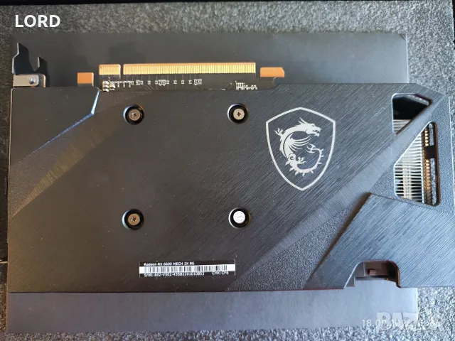 Видеокарта Msi RX 6600 8GB Mech X2, снимка 2 - Видеокарти - 56130581