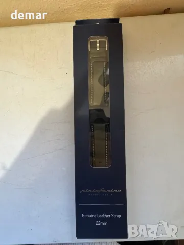 Каишка за часовник pininfarina - 22 мм каишка от истинска италианска кожа със стоманена катарама, снимка 3 - Каишки за часовници - 49080586
