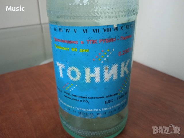 Старо стъклено шише от Тоник, снимка 2 - Колекции - 40044636