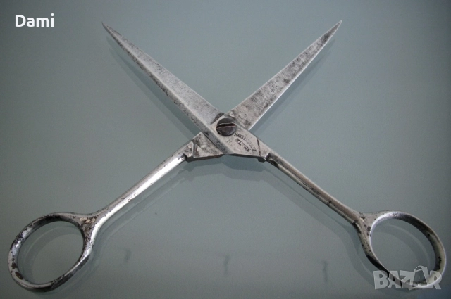 Ножица Mann Federlein Solingen Солинген, снимка 3 - Антикварни и старинни предмети - 52967927