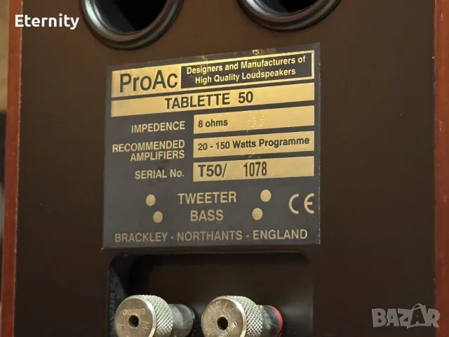 ProAc Tablette 50 – Легендарни английски аудиофилски мини-монитори (Рядък чифт), снимка 10 - Тонколони - 55826442