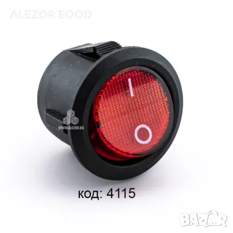 Бутон превключвател Rocker, Кръгъл, ∅20.2 mm, 6А/250VAC, снимка 7 - Друго търговско оборудване - 48960810