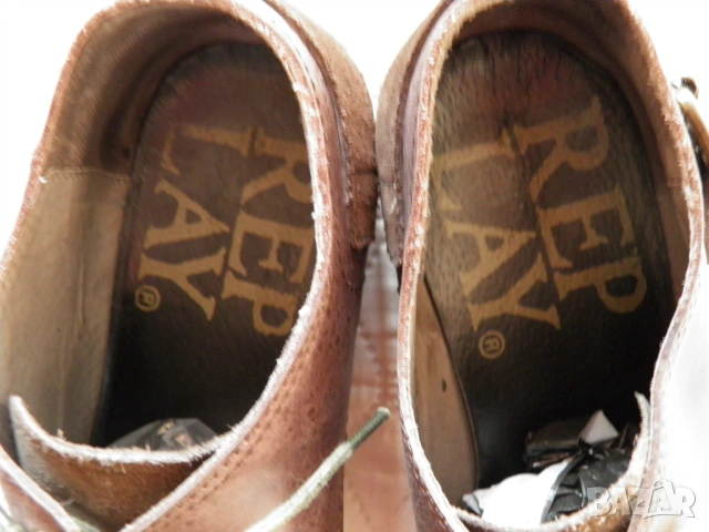 Replay оригинални мъжки обувки от естествен кафяв велур, снимка 6 - Ежедневни обувки - 53248383