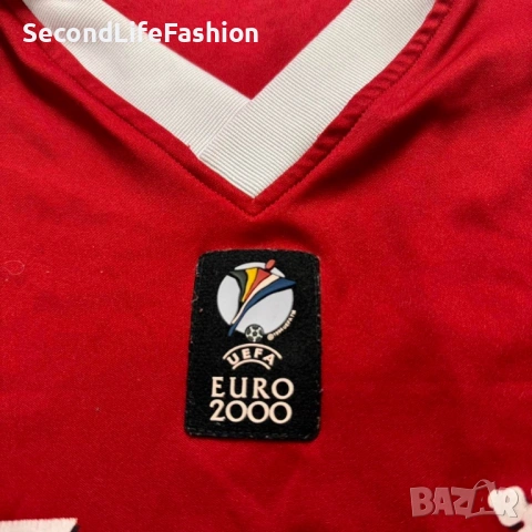 Евро 2000 винтидж тениска Carlsberg размер XL, снимка 6 - Тениски - 53731434