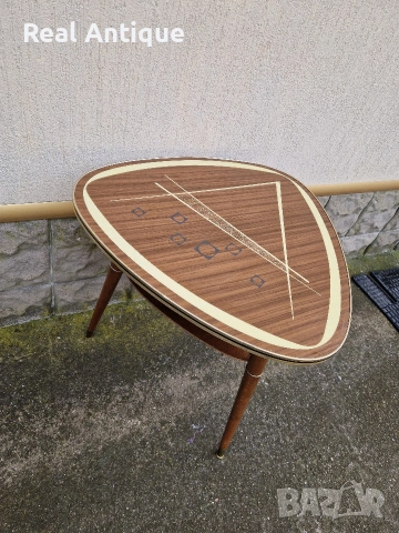 Рядка антикварна немска дизайнерска масичка , снимка 5 - Антикварни и старинни предмети - 53482528