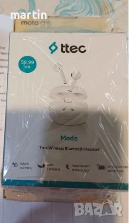 MOTOROLA G05+Безжични слушалки с Bluetooth, снимка 5 - Motorola - 52239148