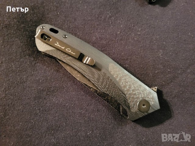 Petrified Fish, D2, Carbon и G10, снимка 4 - Ножове - 35829397