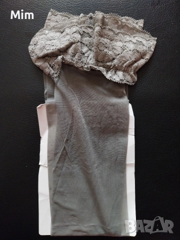 Чорапи ликра с дантела в Черно,светло сиво и цвят телесен , снимка 10 - Бельо - 52902997