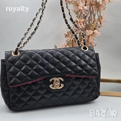Ch🅰️nel Черна Кожена Дамска Чанта , снимка 2 - Чанти - 52900087