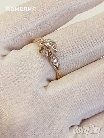 Златен пръстен , снимка 7 - Пръстени - 47834518