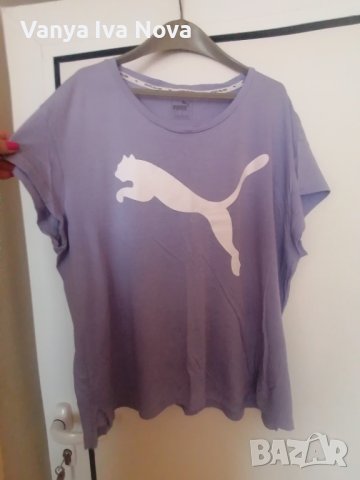 Puma оригинална тениска в актуален лилав цвят, снимка 3 - Тениски - 42000395
