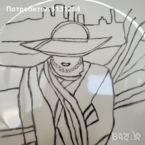 Чинии Forstenberg   арт модерно  рьчно рисуване Германия , снимка 2 - Други ценни предмети - 49347824