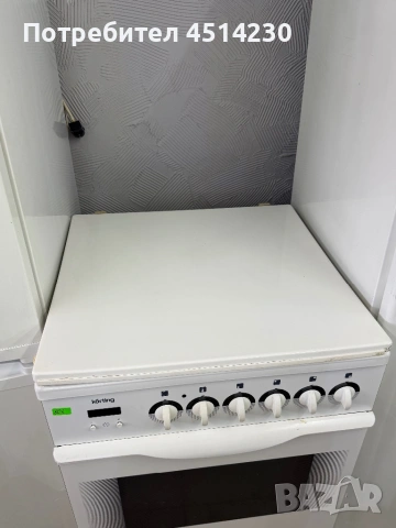 Готварска печка Korting с керамични котлони – отлично състояние, снимка 6 - Печки, фурни - 53751070