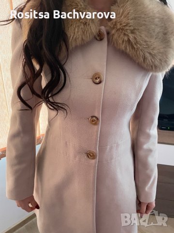 Бежево палто Radeks, размер М, снимка 2 - Палта, манта - 38896210