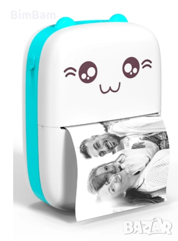 Разпродажба -60%! Преносим мини термопринтер, компактен фото принтер, снимка 12 - Принтери, копири, скенери - 52381827