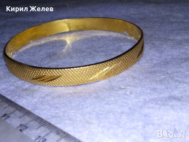 СТАРА ДЕБЕЛО ПОЗЛАТЕНА РЪЧНО ОРНАМЕНТИРАНА РЕТРО ГРИВНА / МИНЕРАЛСУВЕНИР от БЛАГОРОДНА СТОМАНА 37970, снимка 12 - Антикварни и старинни предмети - 40856401