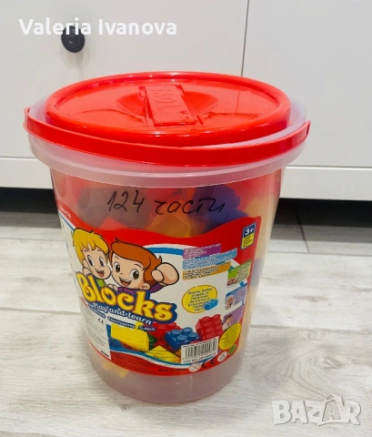 Детски конструктор 124 части, запазен