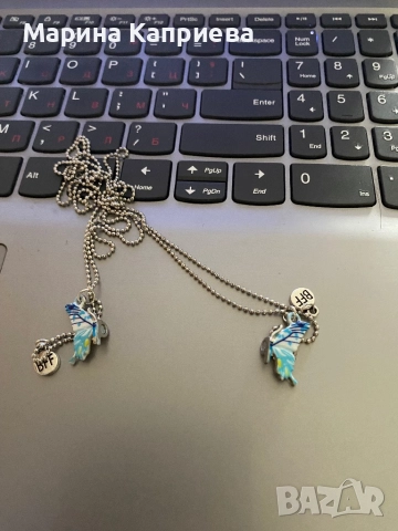 Колие - пеперуда “Best Friends” /K-98/ В наличност два цвята, снимка 4 - Колиета, медальони, синджири - 51550210