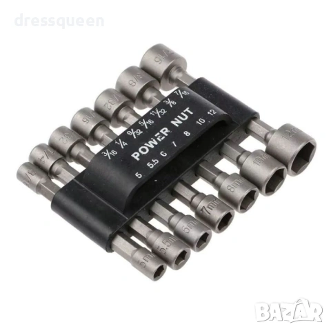 4657 Комплект шестостенни вложки за винтоверт, 14 части – 1/4" захват за болтове