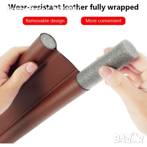  Кожено уплатнение за под врата 3756 КОЖА , снимка 4 - Други стоки за дома - 53456405