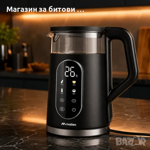 Електрическа кана за вода Мощност: 2200 W Напрежение: 220–240 V~, честота: 50/60 Hz, снимка 2 - Кани - 55836334