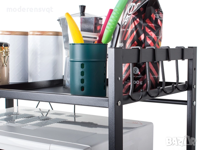 Регулируем кухненски рафт за микровълнова фурна, снимка 3 - Микровълнови - 52647617