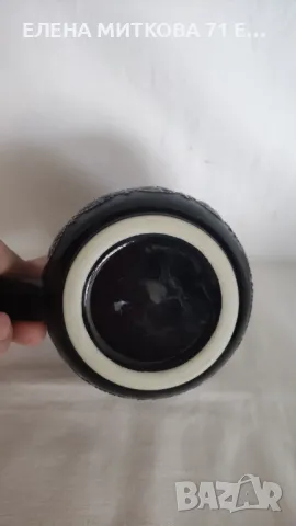 Немски релефни керамични халби кобалт - 500 мл -3 бр, снимка 5 - Антикварни и старинни предмети - 49509371