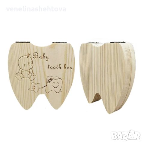 Зъб зъбче Дървена кутийка за млечни зъбки , снимка 5 - Други - 41452460